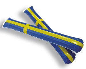 Opblaas klapstick Zweden Zweden versiering Bellatio