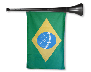 Vuvuzela hoorn Brazilie Brazilie versiering Bellatio