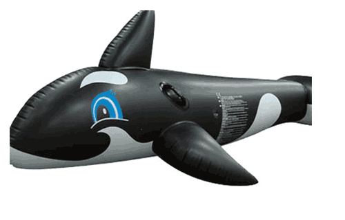 Opblaasbare orka 180 cm Opblaasbare dieren Bellatio