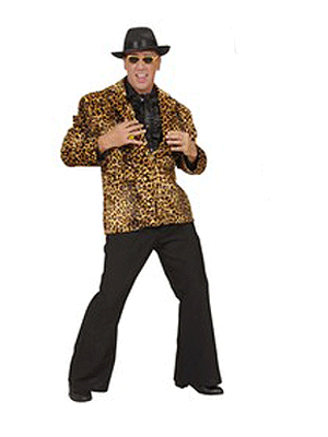 Jas luipaard print Pooier verkleedkleding Widmann