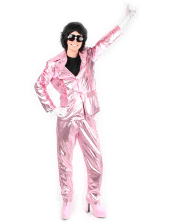 Toppers kostuum roze Toppers verkleedkleding Bellatio