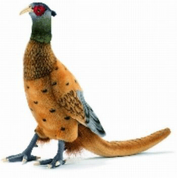 Pluche fazant staande 31 cm Knuffel boerderij dieren Bellatio