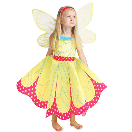 Geel vlinder kostuum voor meisjes Verkleedkleding meisjes Bellatio