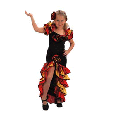 Rumba danseres kostuum voor meisjes Verkleedkleding meisjes Bellatio