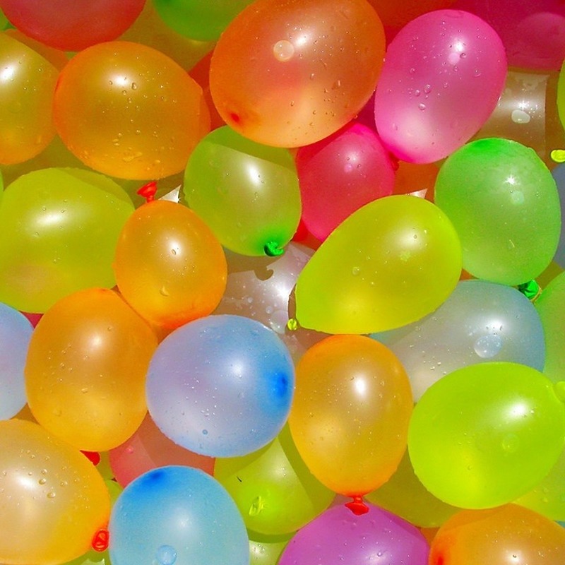 100x Gekleurde waterballonnen speelgoed