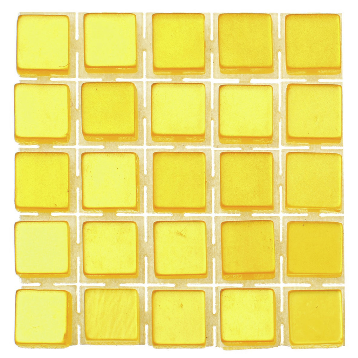119x stuks mozaieken maken steentjes-tegels kleur geel 5 x 5 x 2 mm