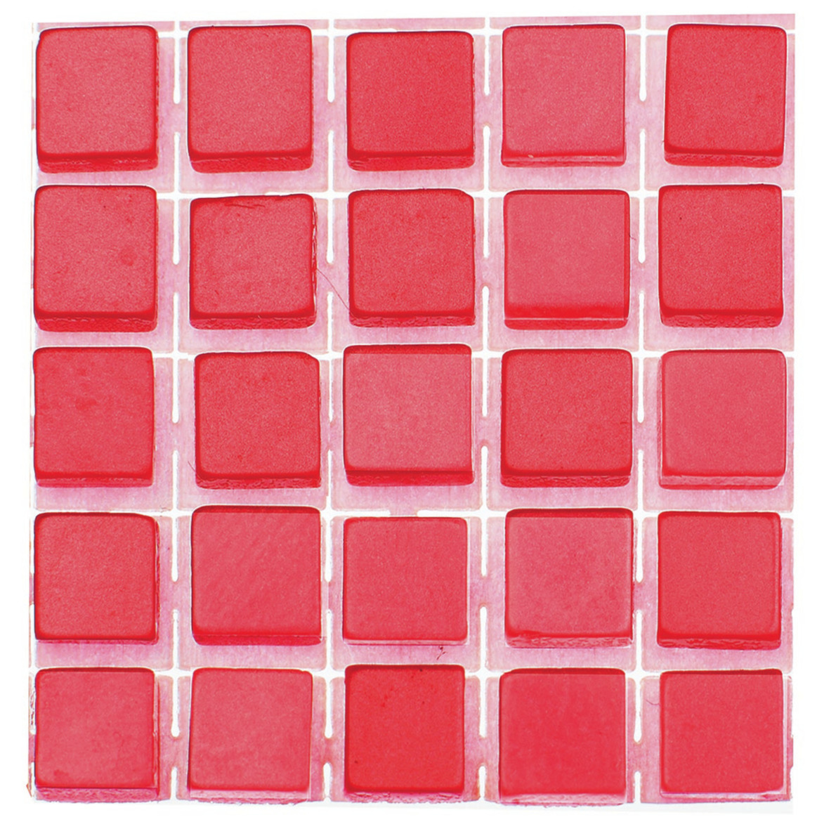 119x stuks mozaieken maken steentjes-tegels kleur rood 5 x 5 x 2 mm