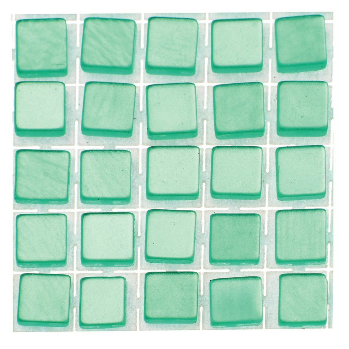 119x stuks mozaieken maken steentjes-tegels kleur turquoise 5 x 5 x 2 mm