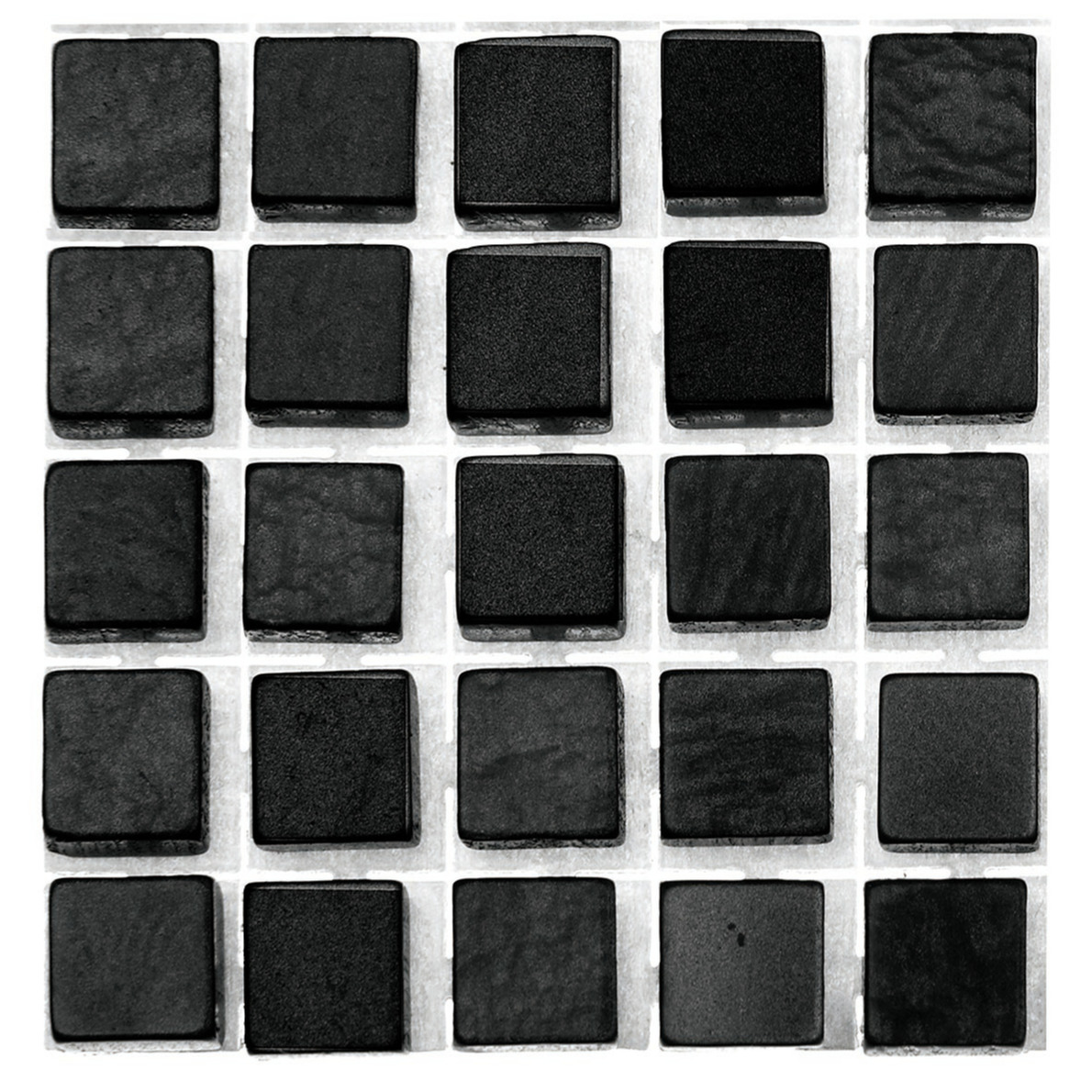 119x stuks mozaieken maken steentjes-tegels kleur zwart 5 x 5 x 2 mm
