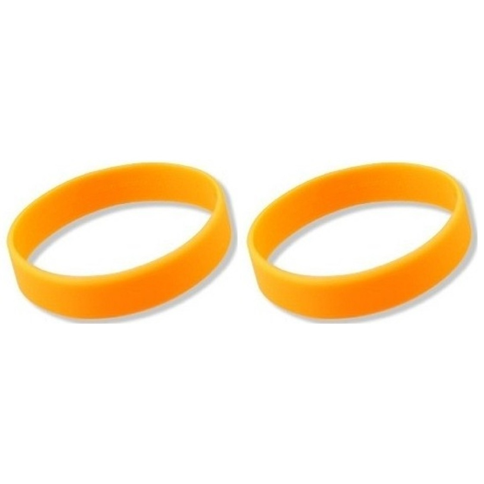 15x Siliconen armbandjes neon oranje