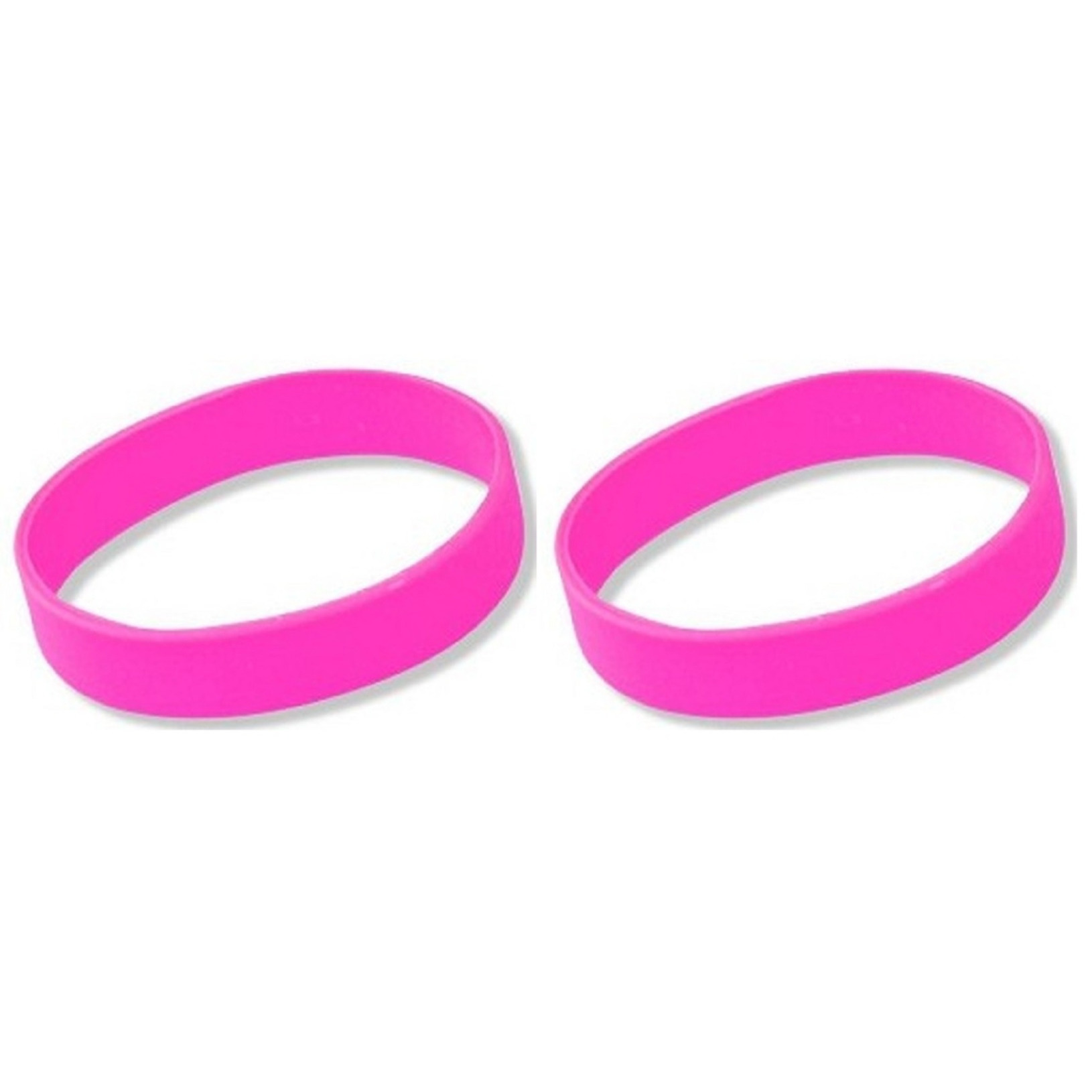 15x Siliconen armbandjes roze