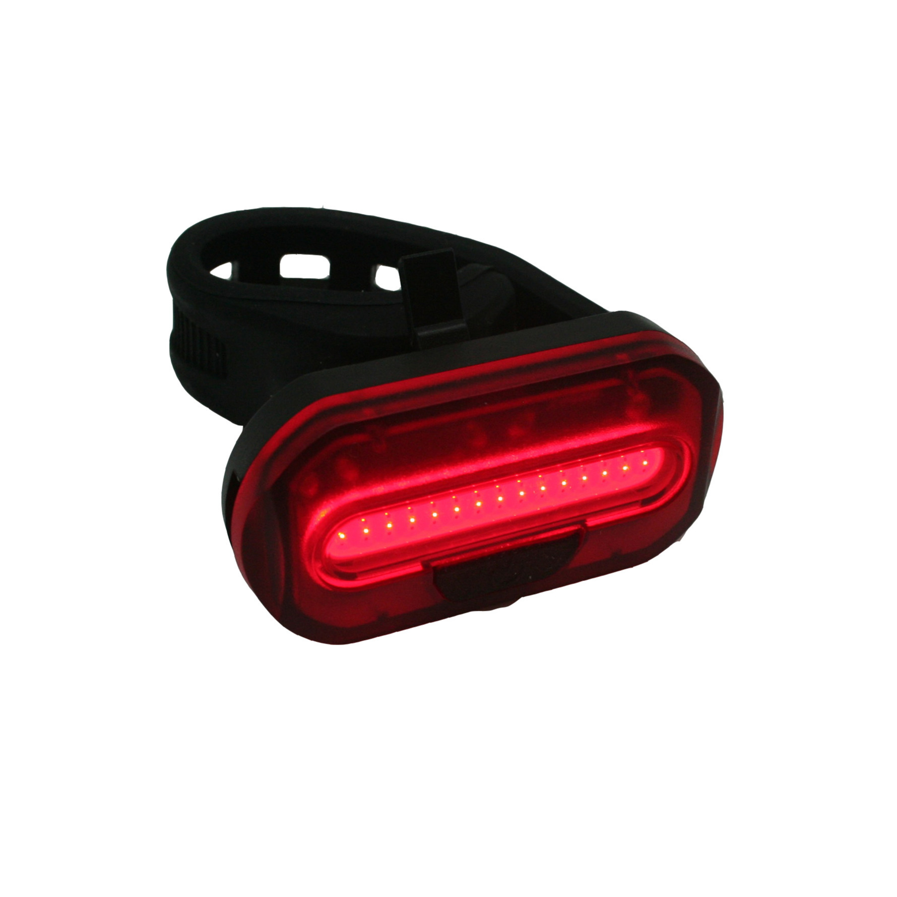 1x Fietsachterlicht-achterlamp fietsverlichting COB LED met bevestigingsband