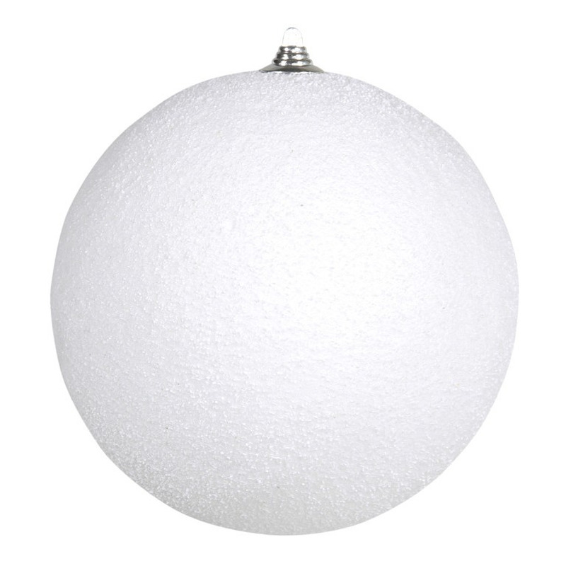 1x Grote witte sneeuwbal kerstballen decorate 18 cm cm