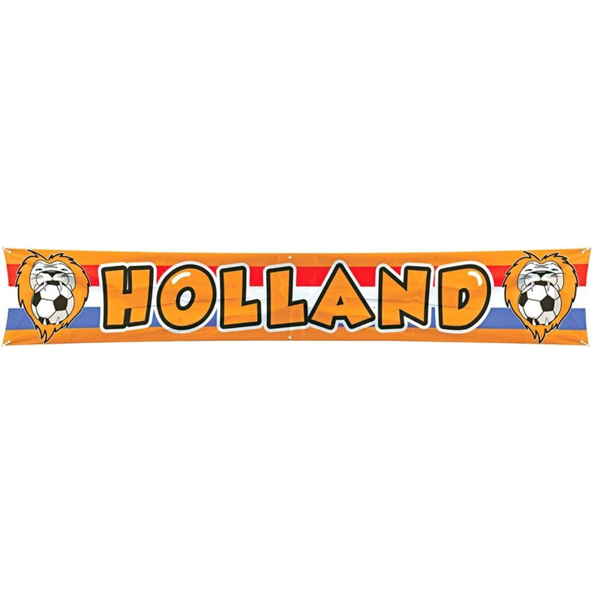 1x Oranje mega banner- vlag Holland 370 x 60 cm
