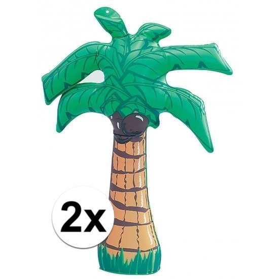 2 stuks Opblaasbare palmbomen van 45 cm