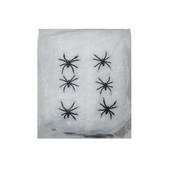 3 zakken decoratie spinnenwebben van 100 gram