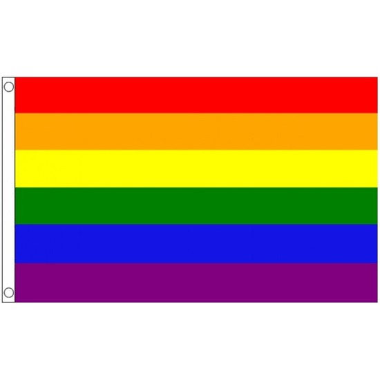 3x Regenboog LGBT vlaggen 60 x 90 cm