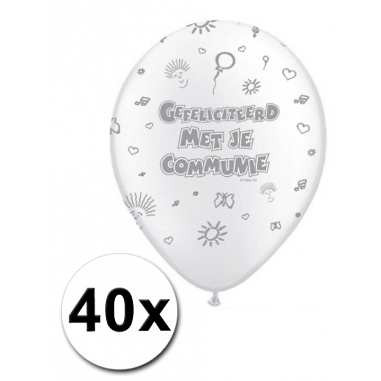 40 Communie ballonnen 30 cm