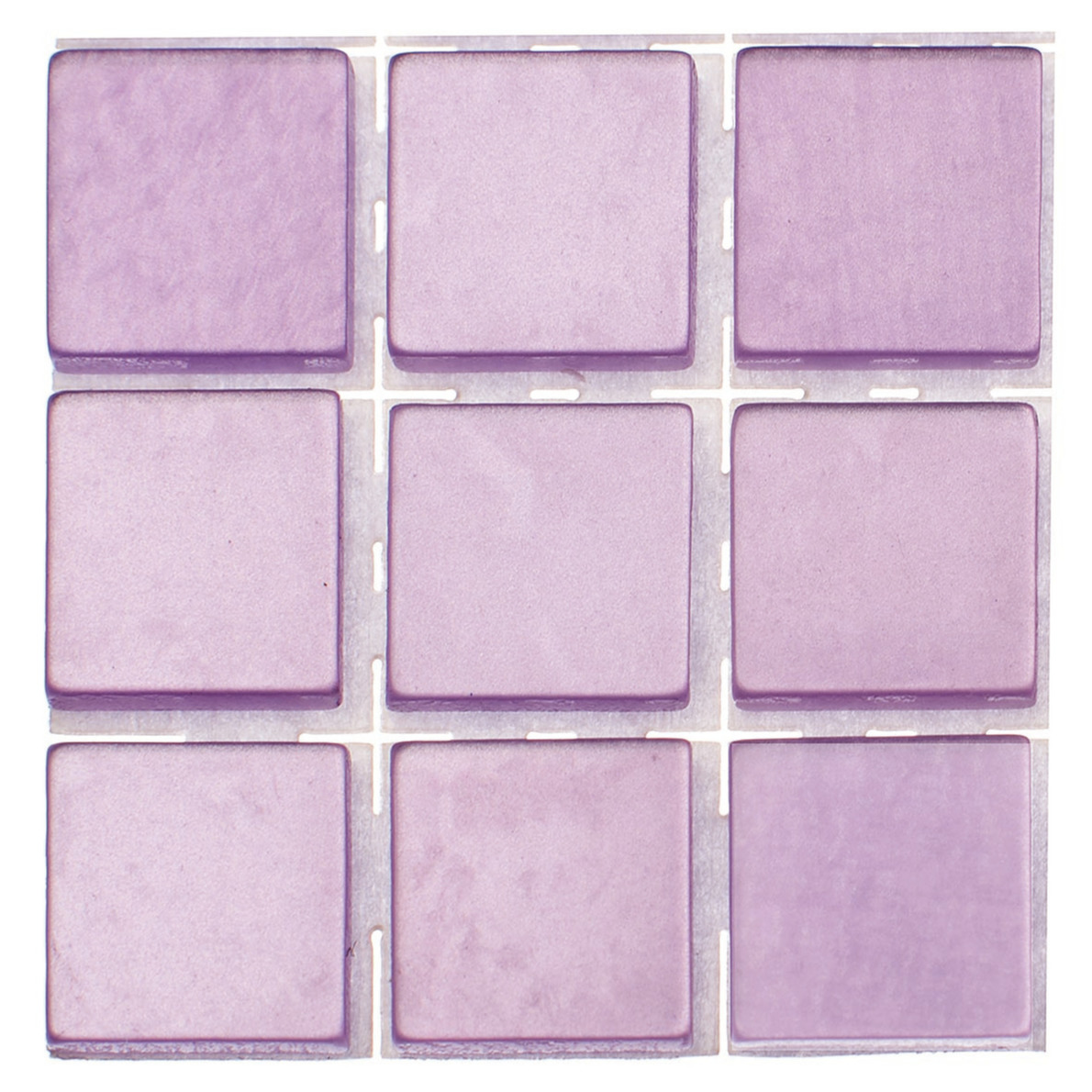 63x stuks mozaieken maken steentjes-tegels kleur lila 10 x 10 x 2 mm