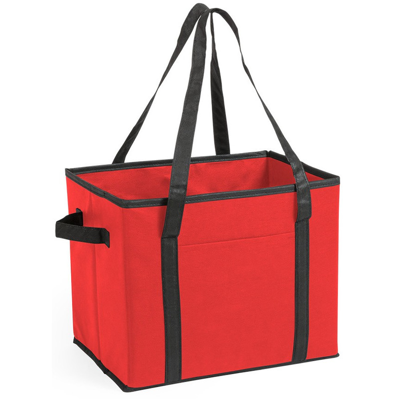 Auto kofferbak-kasten organizer tas rood vouwbaar 34 x 28 x 25 cm