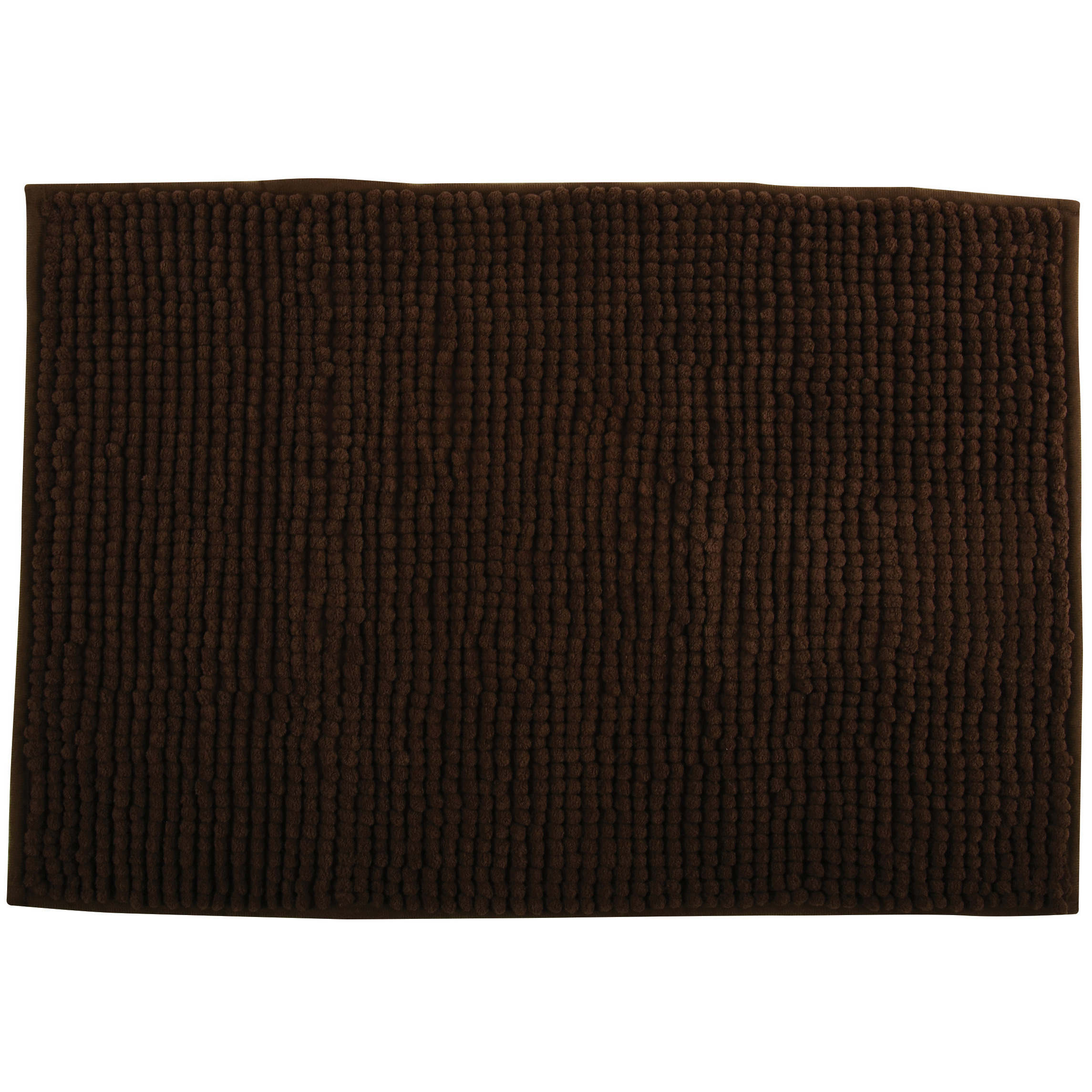Badkamerkleedje-badmat tapijt voor op de vloer bruin 40 x 60 cm