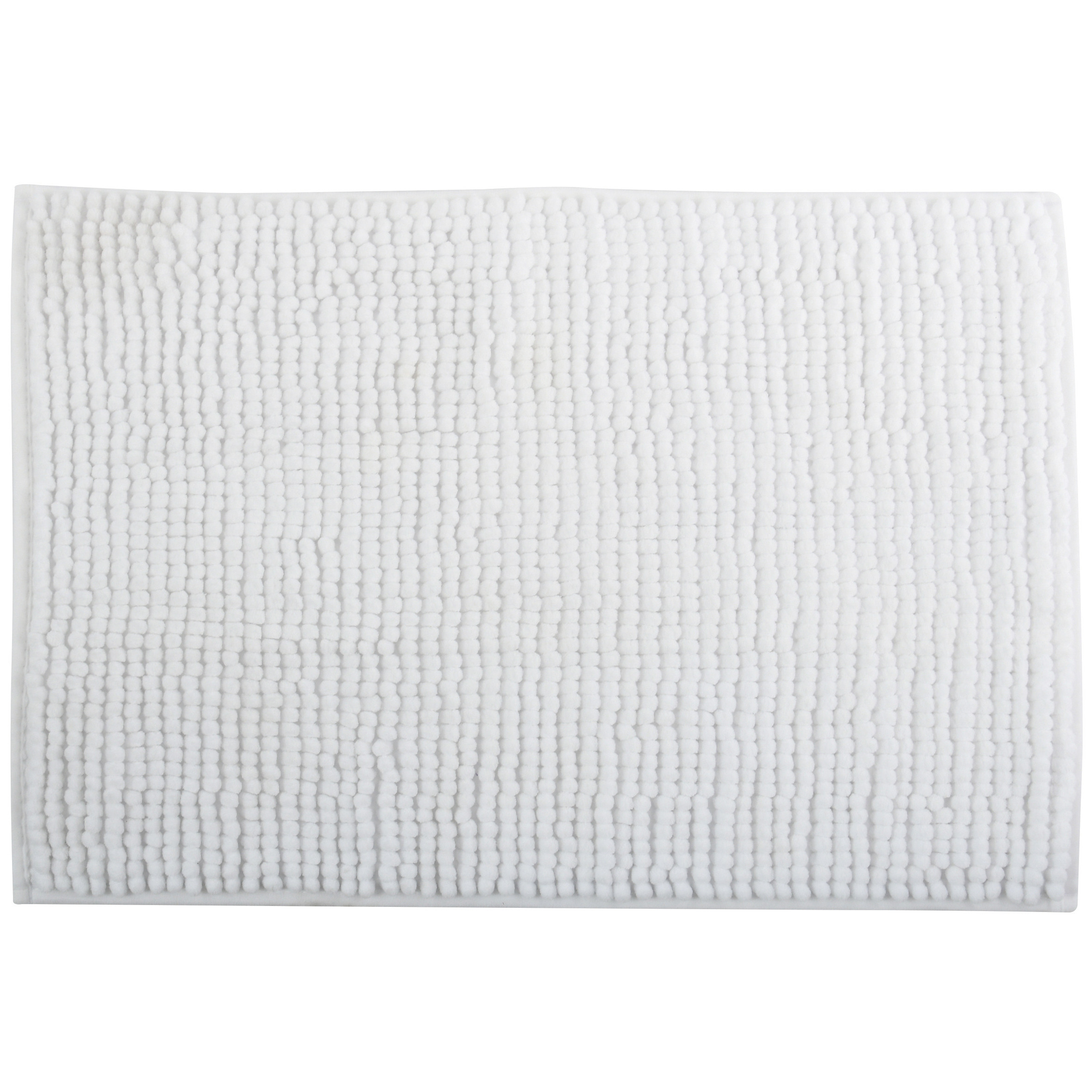 Badkamerkleedje-badmat tapijt voor op de vloer ivoor wit 40 x 60 cm