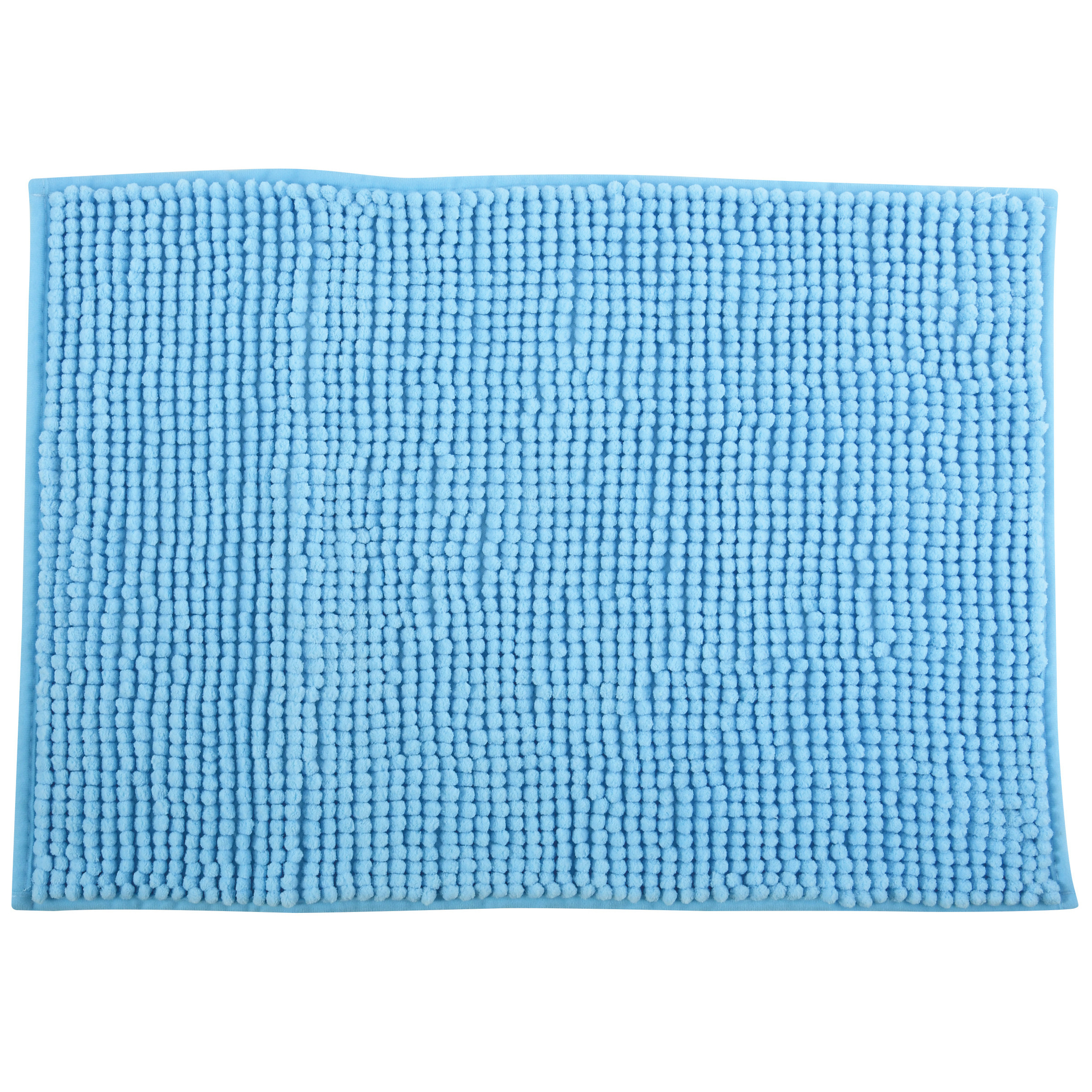 Badkamerkleedje-badmat tapijt voor op de vloer lichtblauw 40 x 60 cm