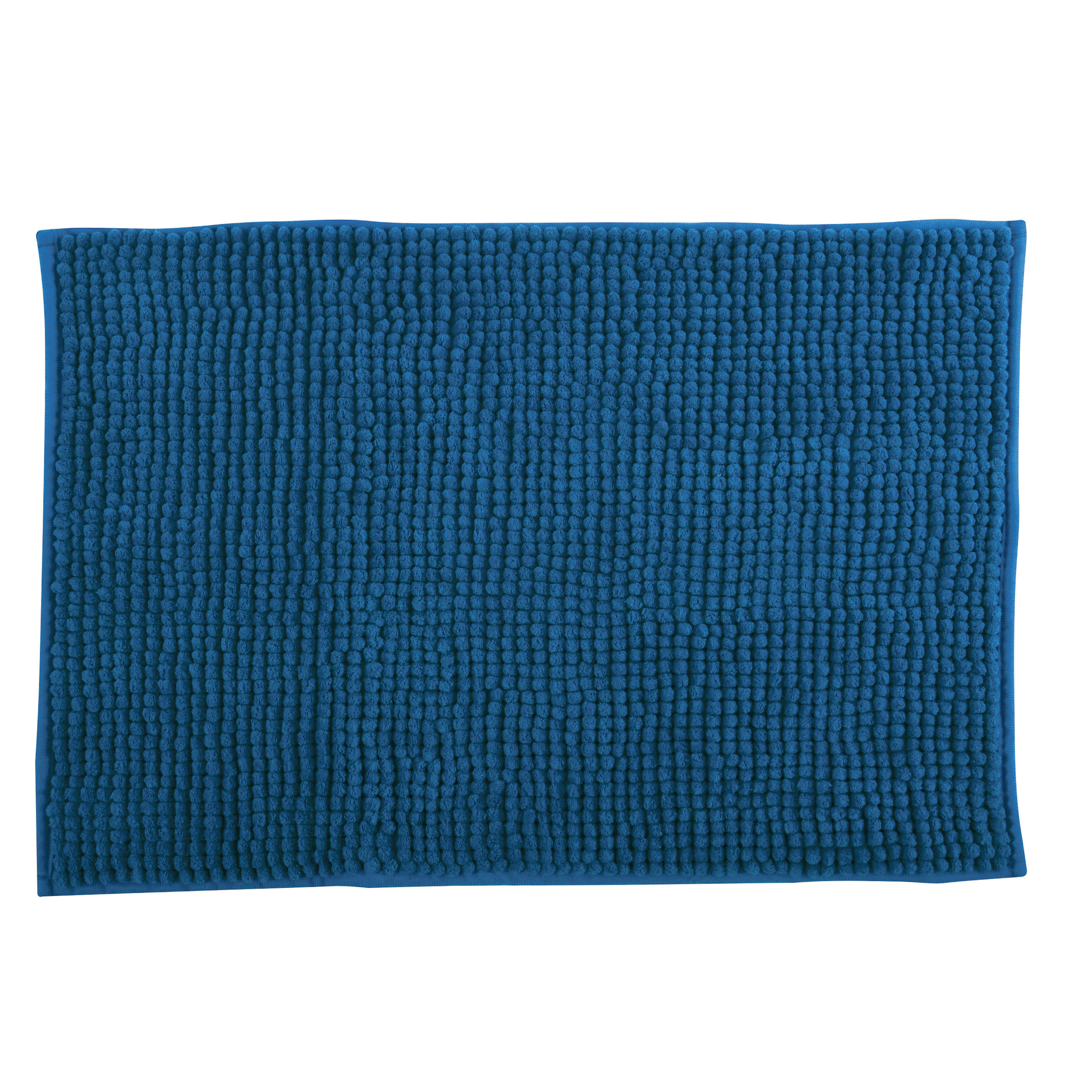 Badkamerkleedje-badmat tapijt voor op de vloer petrol blauw 40 x 60 cm