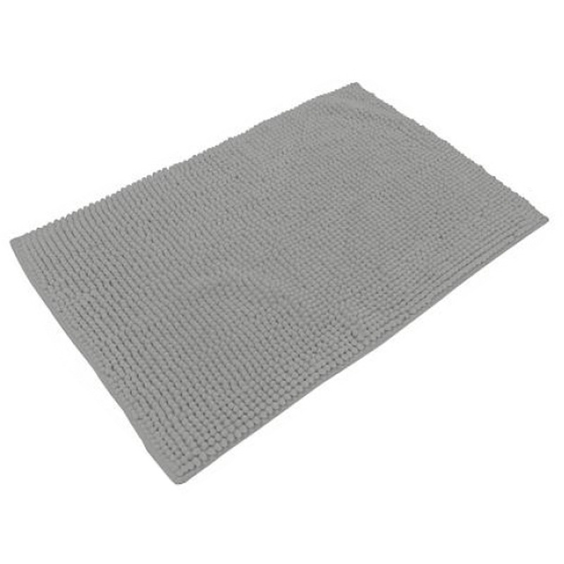 Badkamerkleedje-badmat tapijt voor op de vloer steengrijs 50 x 80 cm