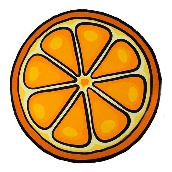 Badlaken sinaasappel 150 cm