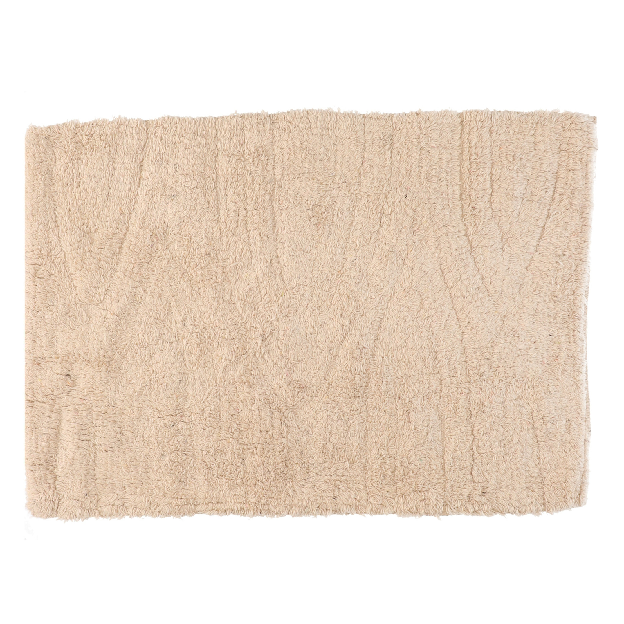 Badmat-badkamerkleed creme wit 80 x 50 cm rechthoekig