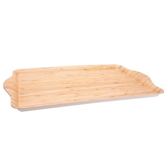 Bamboe houten dienblad-serveerblad 45 x 31 cm