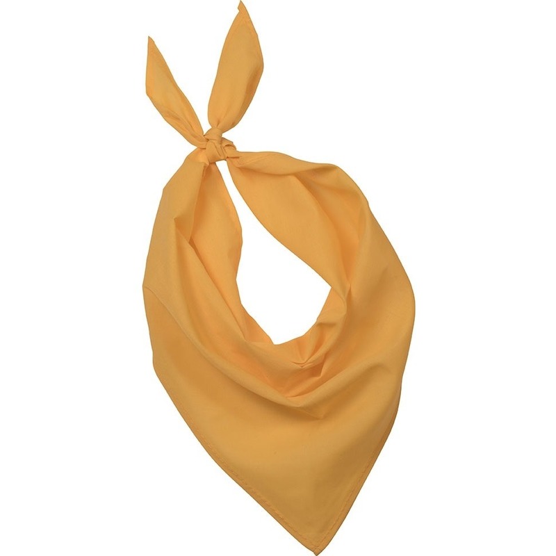 Bandana/zakdoek geel voor volwassenen