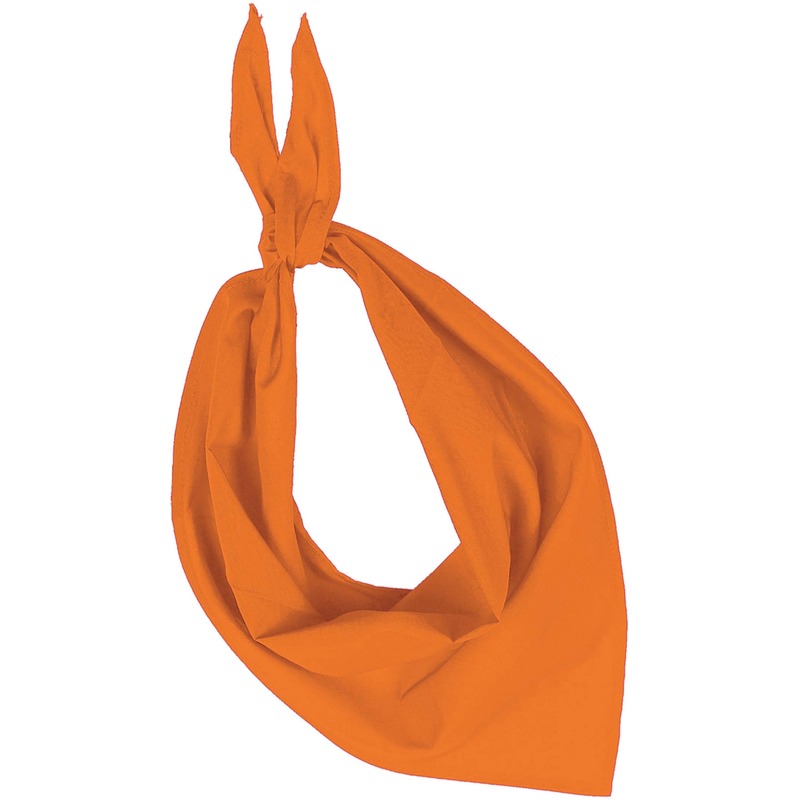 Bandana/zakdoek oranje voor volwassenen