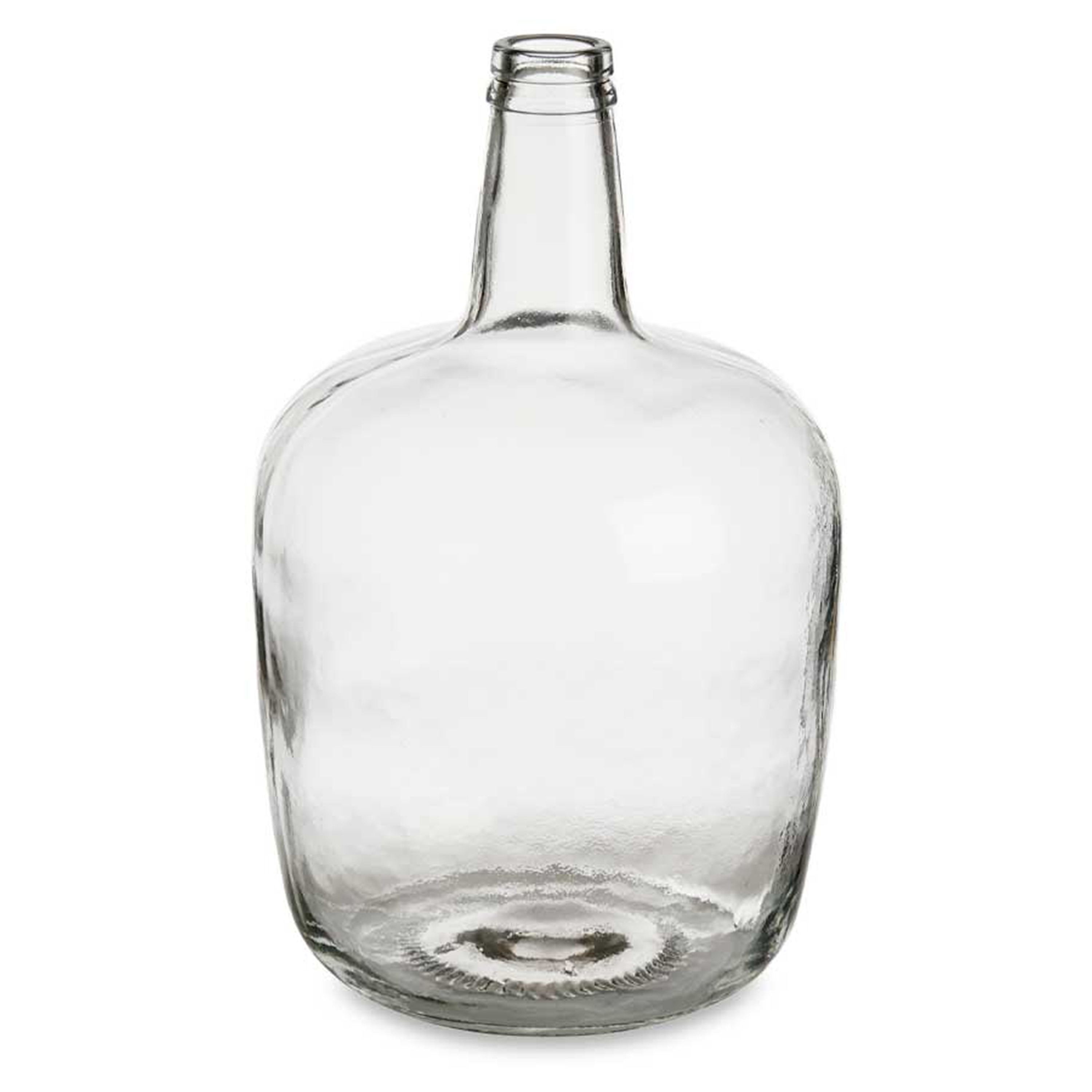 Bloemenvaas flessen model glas transparant 22 x 39 cm