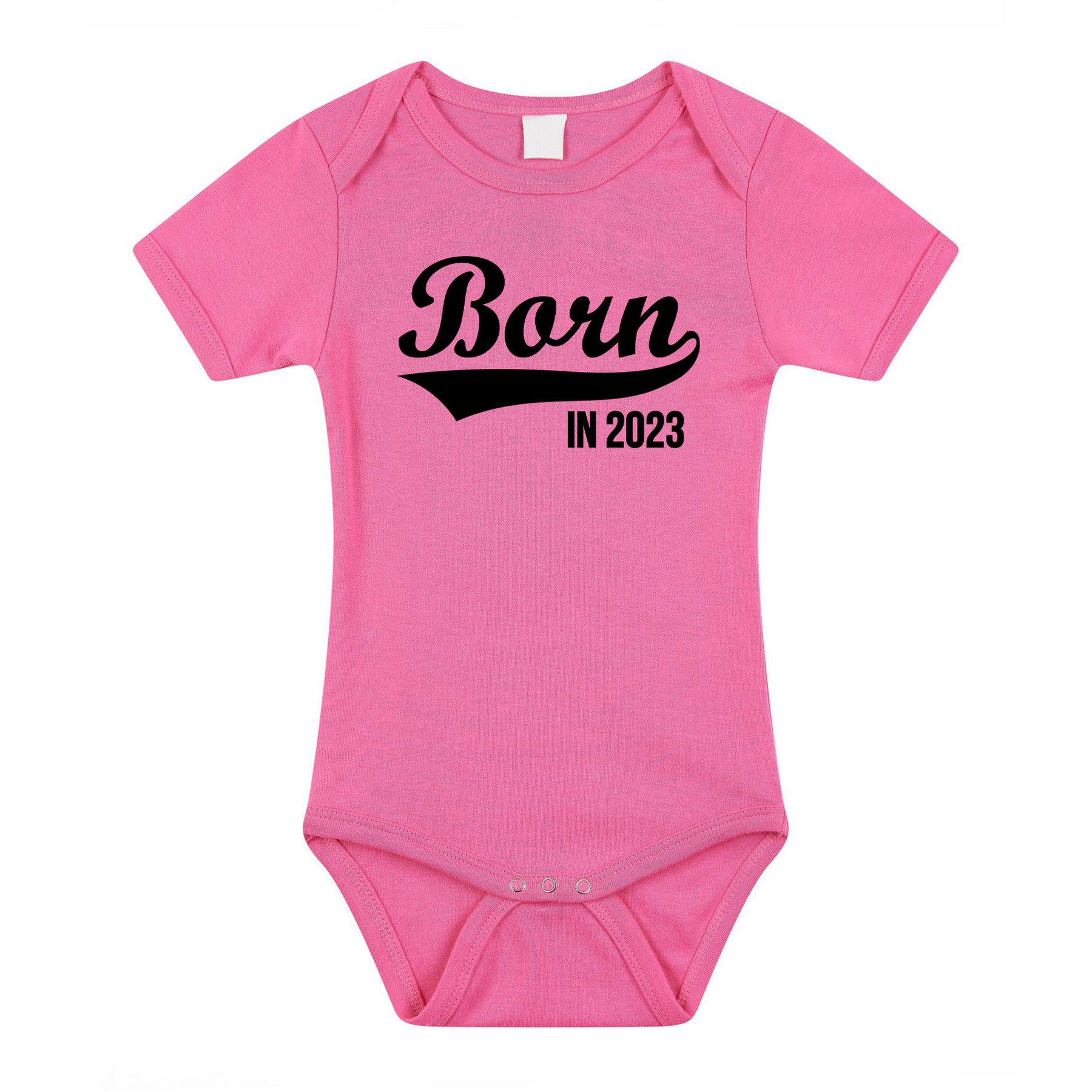 Born in 2023 cadeau baby rompertje roze meisjes