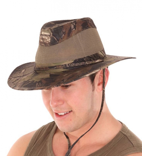 Camouflage fedora hoed voor heren