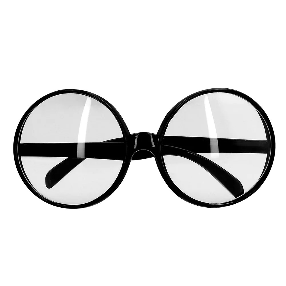 Carnaval-verkleed Secretaresse-nerd-school juf bril zwart dames kunststof party brillen