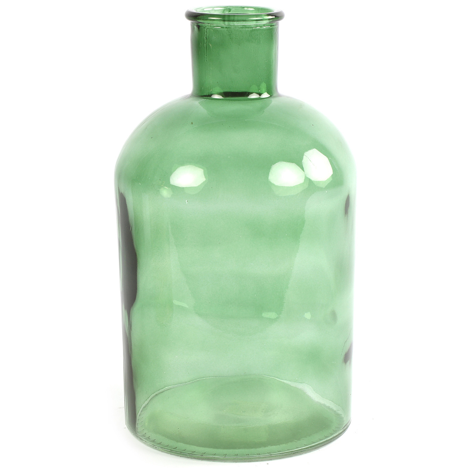 Countryfield Vaas mintgroen glas apotheker fles vorm D17 x H30 cm