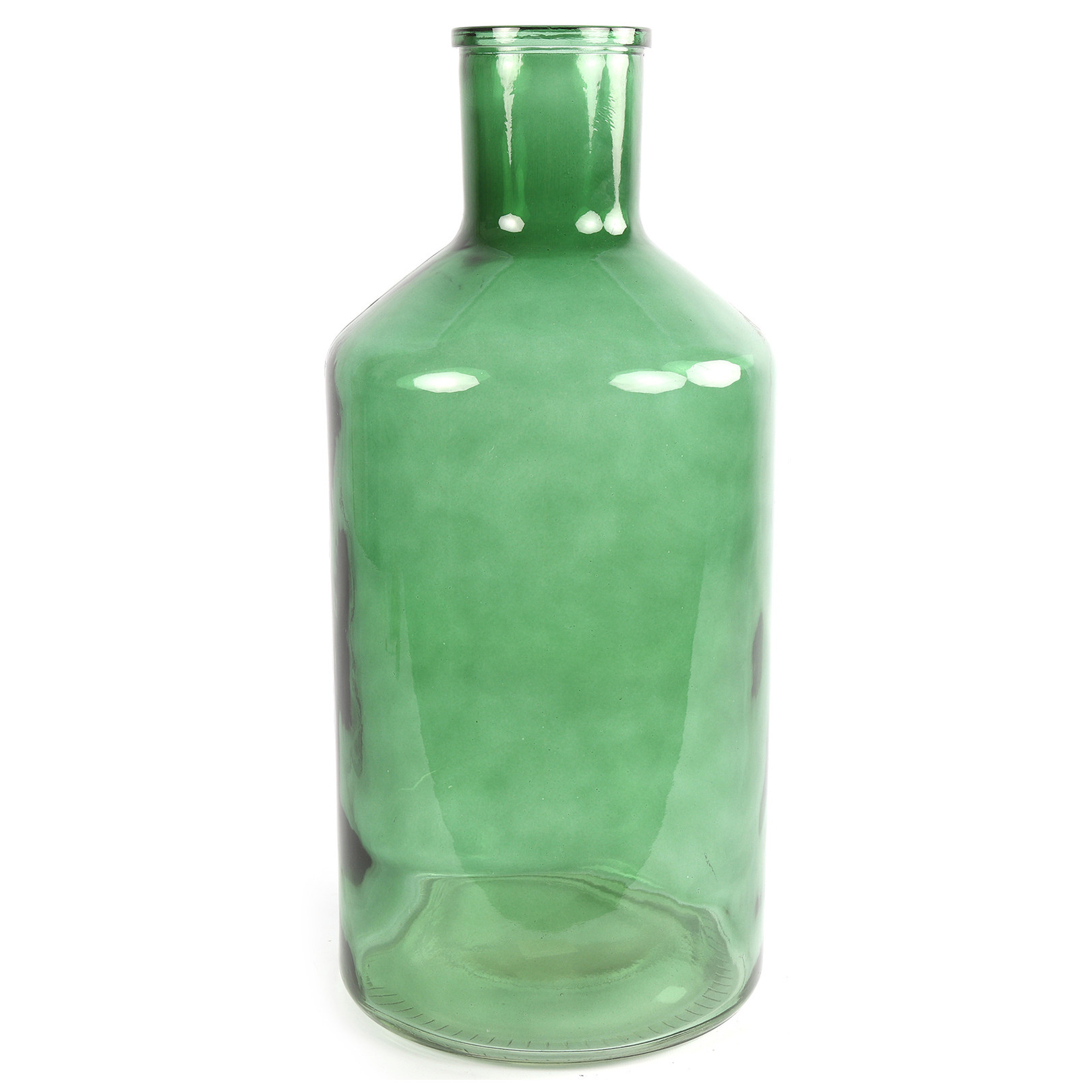 Countryfield Vaas mintgroen glas XXL fles vorm D24 x H51 cm
