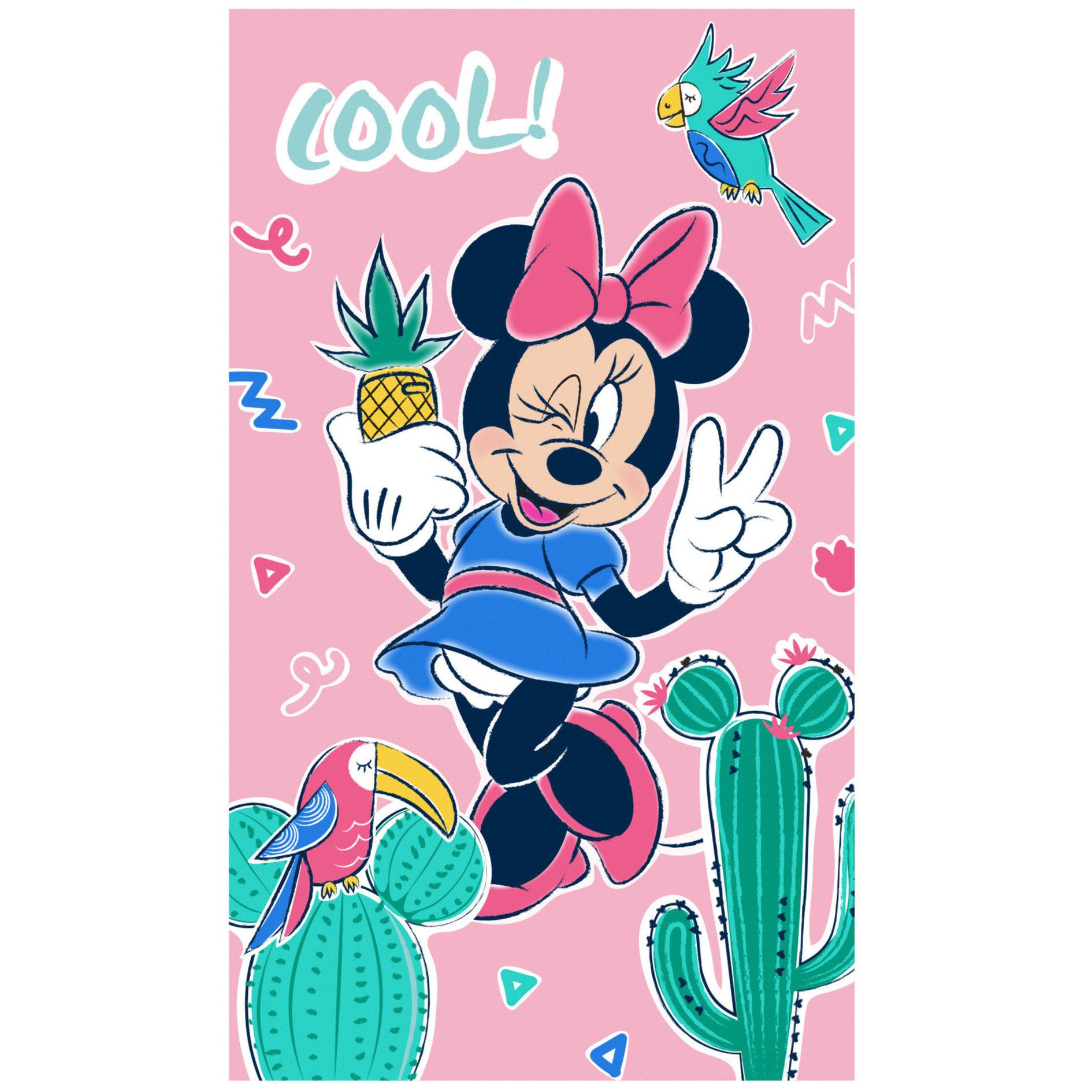 Disney Minnie Mouse badlaken/strandlaken 70 x 120 cm