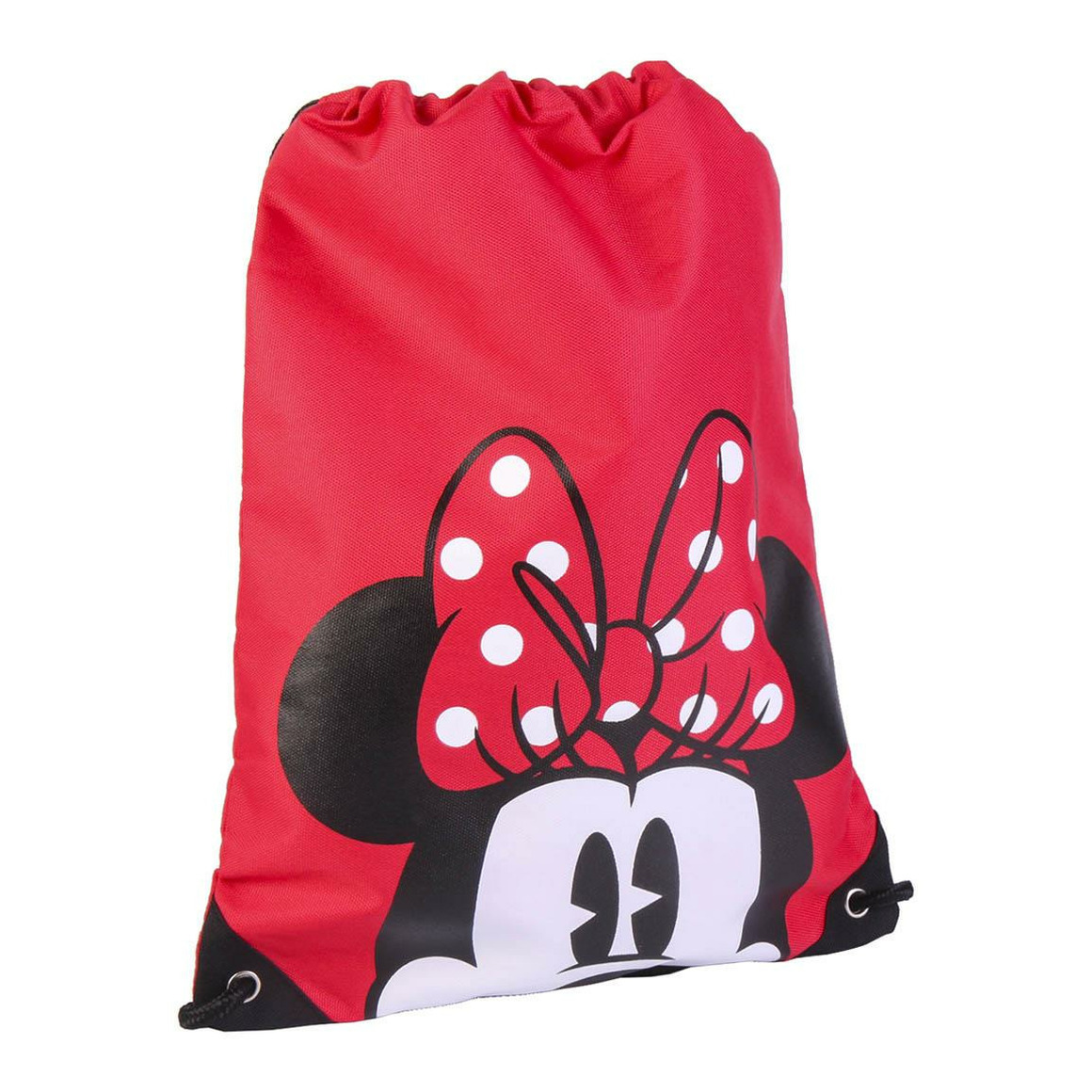 Disney Minnie Mouse gymtas-rugzak-rugtas voor kinderen rood polyester 29 x 40 cm