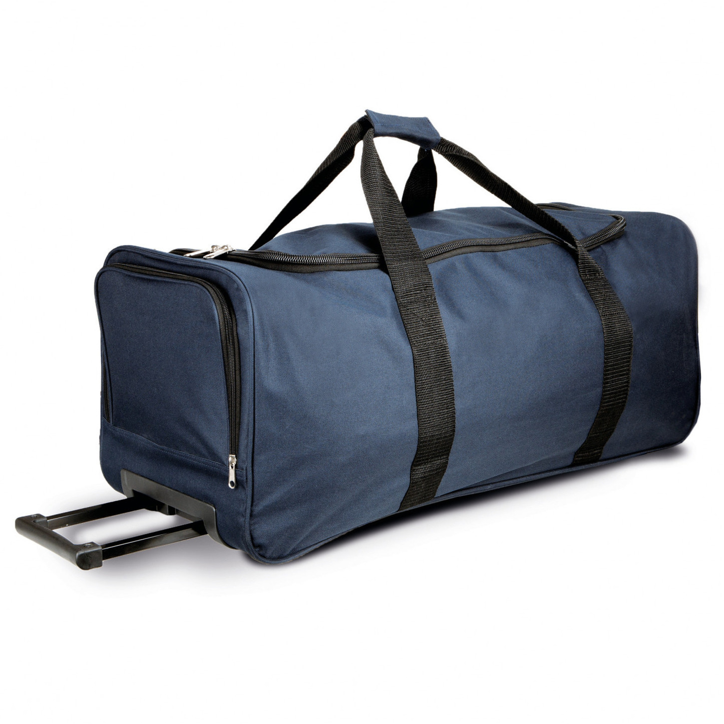 Donkerblauwe sporttas-weekendtas-reistas op wieltjes 71 cm-66 liter