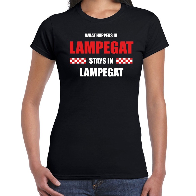 Eindhoven-Lampegat Carnaval outfit-t- shirt zwart dames