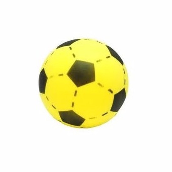 Foam soft voetbal geel 20 cm