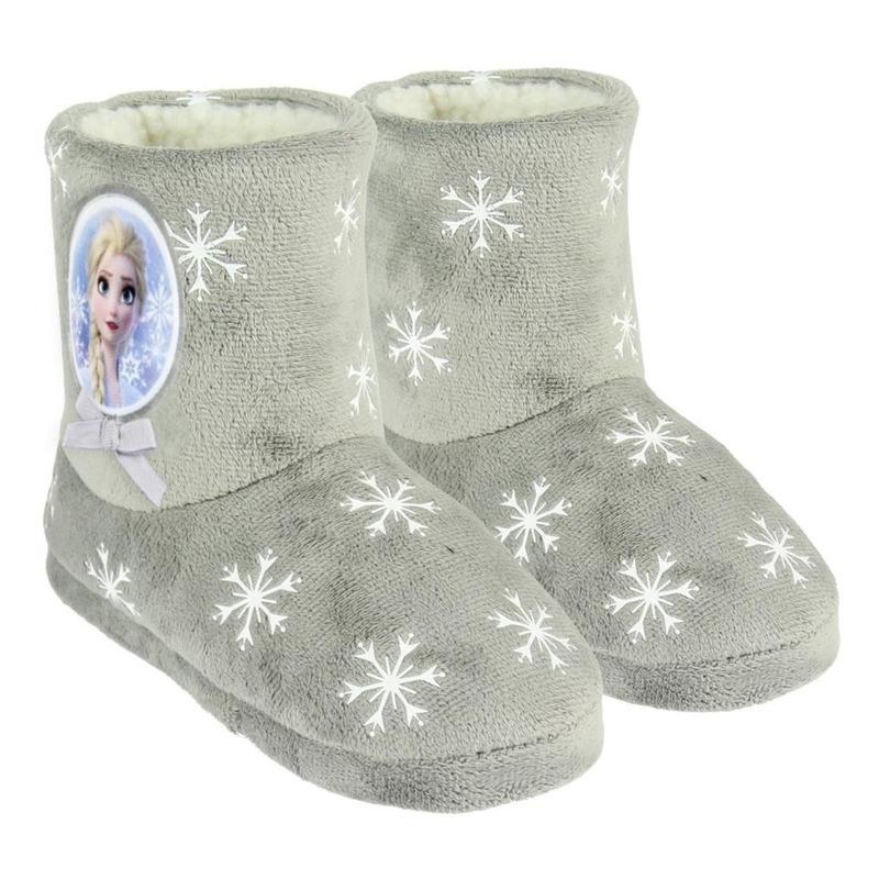 Frozen sloffen/pantoffels Elsa grijs voor meisjes