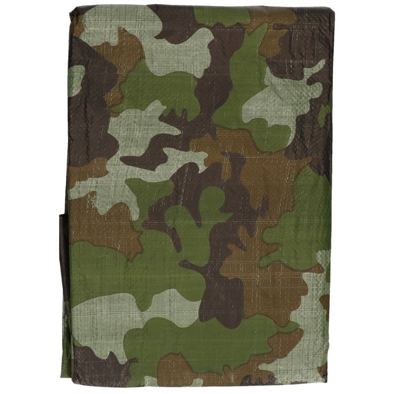 Groen camouflage afdekzeil-dekzeil 470 x 364 cm