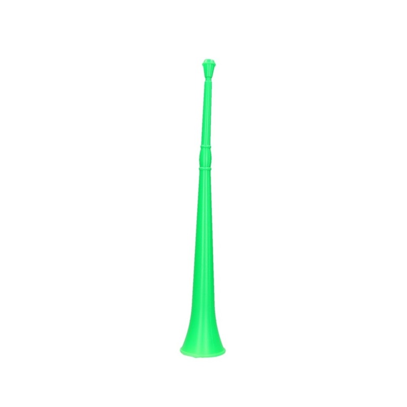 Groene vuvuzela grote blaastoeter 48 cm