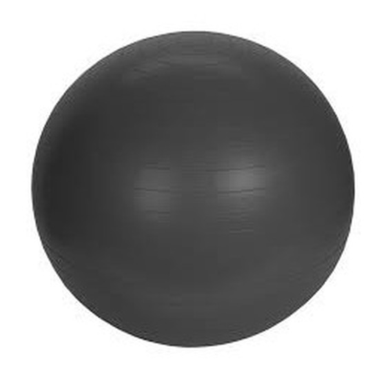 Grote zwarte yogabal met pomp sportbal fitnessartikelen 75 cm
