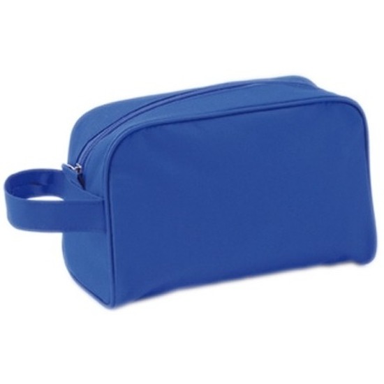 Handbagage toilettas blauw met handvat 21,5 cm voor heren-dames